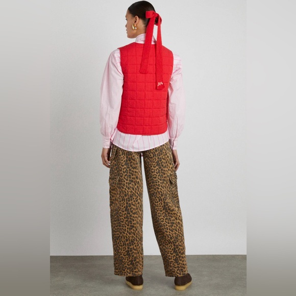 NWT Damson Madder Leopard Cargo Jeans US6 UK10 - Picture 2 of 5